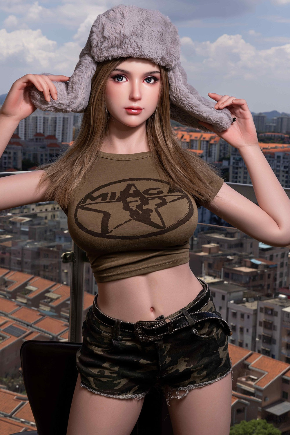 168cm/5ft6 B-Cup European Cute Full Silicone Sex Doll Courtney