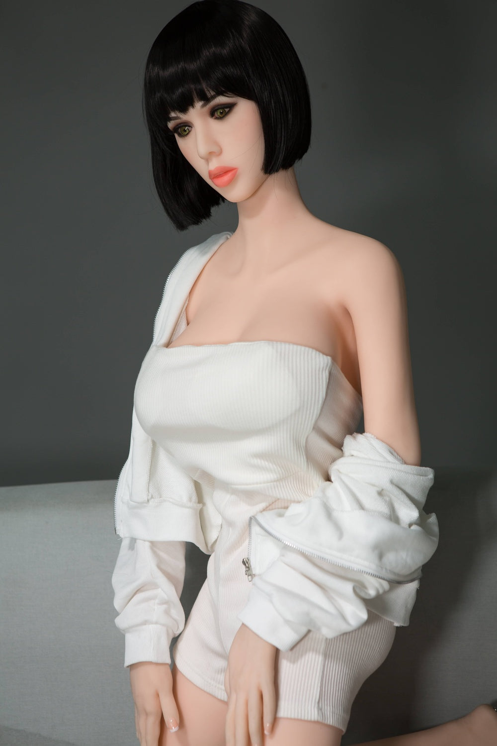 158cm/5ft2 Lifelike Big Boobs TPE Sex Doll June #7