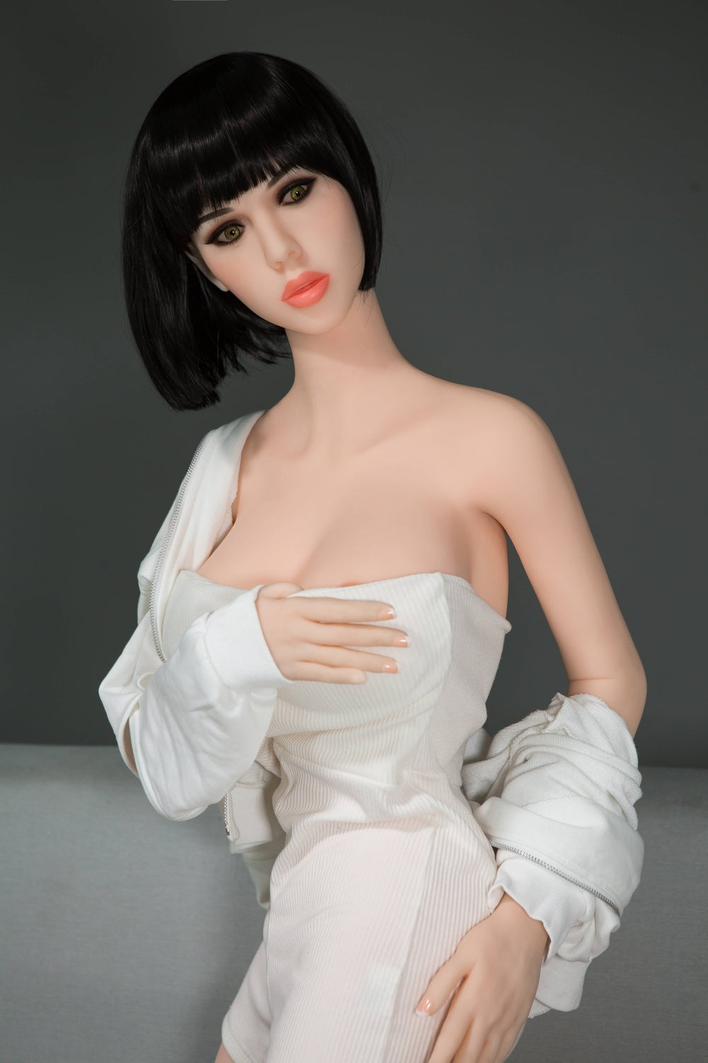 158cm/5ft2 Lifelike Big Boobs TPE Sex Doll June #7