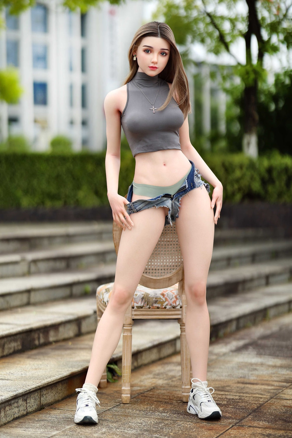 170cm/5ft7 C-Cup European Realistic Skinny Full Silicone Sex Doll Azusa