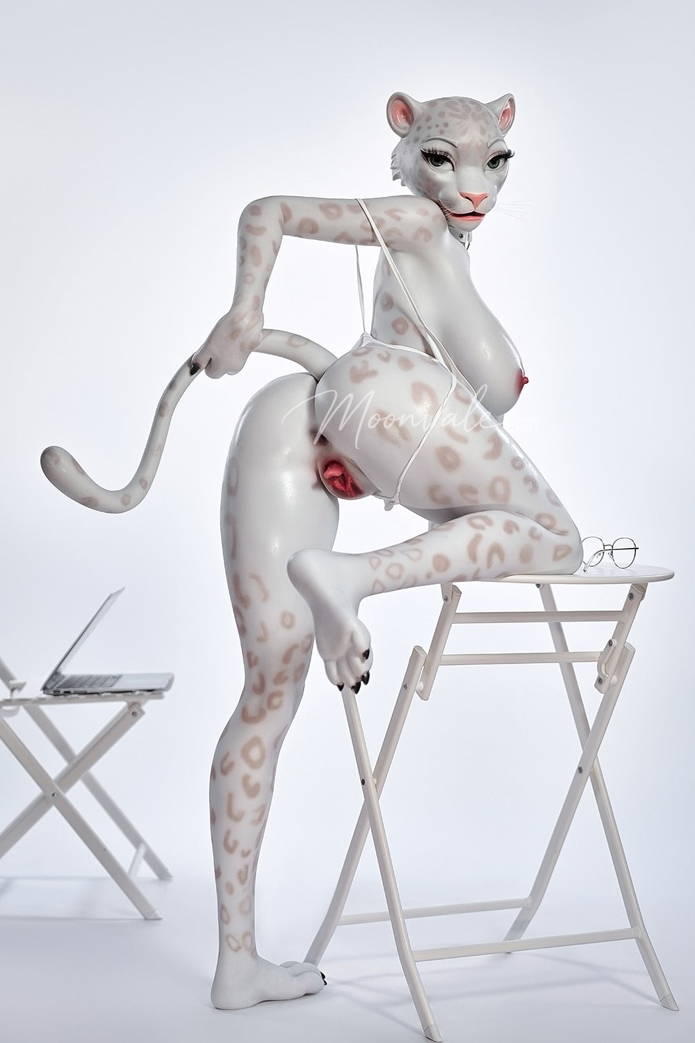 165cm/5ft5 D-cup Full Silicone Furry Sex Doll Velara White