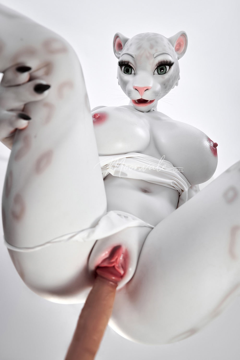165cm/5ft5 D-cup Full Silicone Furry Sex Doll Velara White