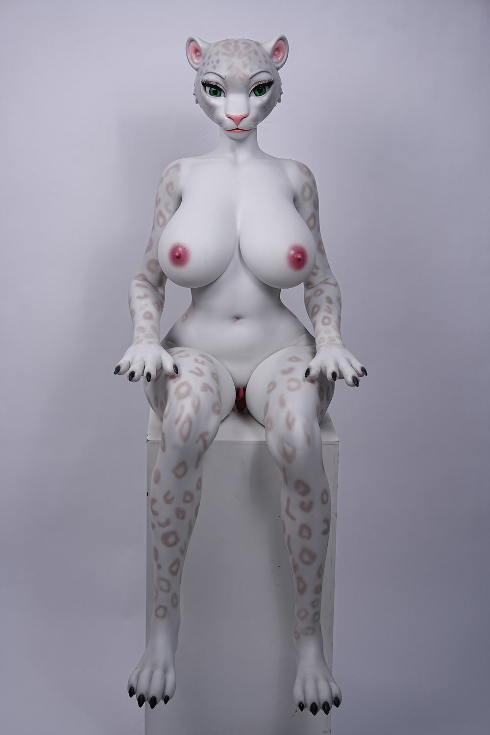 165cm/5ft5 D-cup Full Silicone Furry Sex Doll Velara White