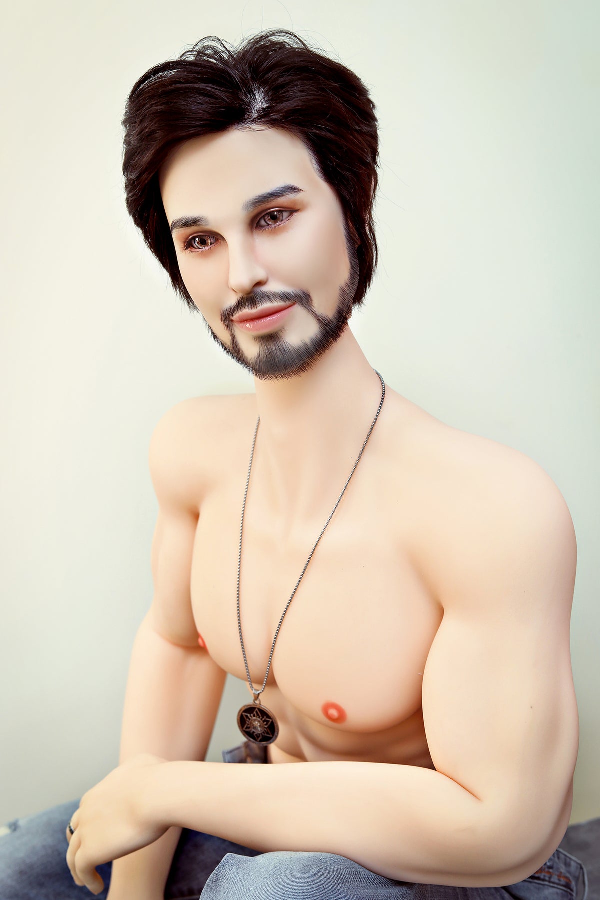 162cm/5ft4 Realistic Hybrid Male Sex Doll with Silicone Head Albert