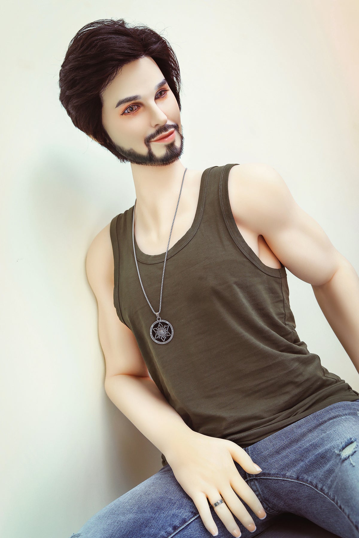 162cm/5ft4 Realistic Hybrid Male Sex Doll with Silicone Head Albert