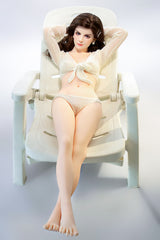 155cm/5ft1 Realistic Slim Hybrid Sex Doll with Silicone Head Honey #S10