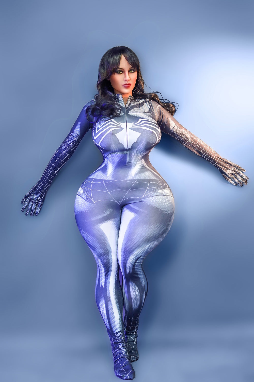 148cm/4ft10 E-Cup BBW Thick Thigh Chubby TPE Sex Doll Clara #114