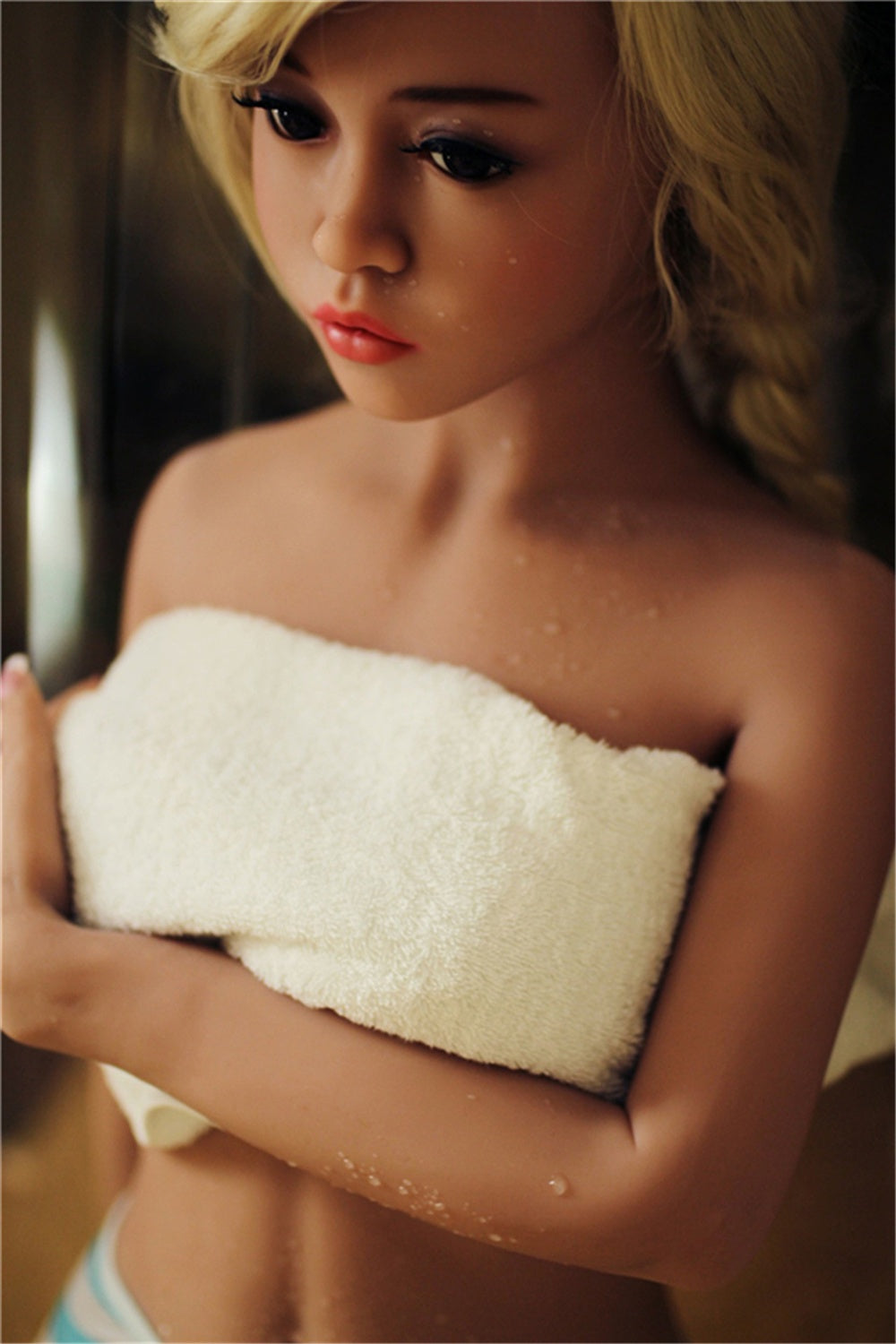 155cm/5ft1 A-Cup European Blonde Small Breast TPE Sex Doll Norma #15