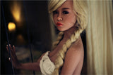 155cm/5ft1 A-Cup European Blonde Small Breast TPE Sex Doll Norma #15