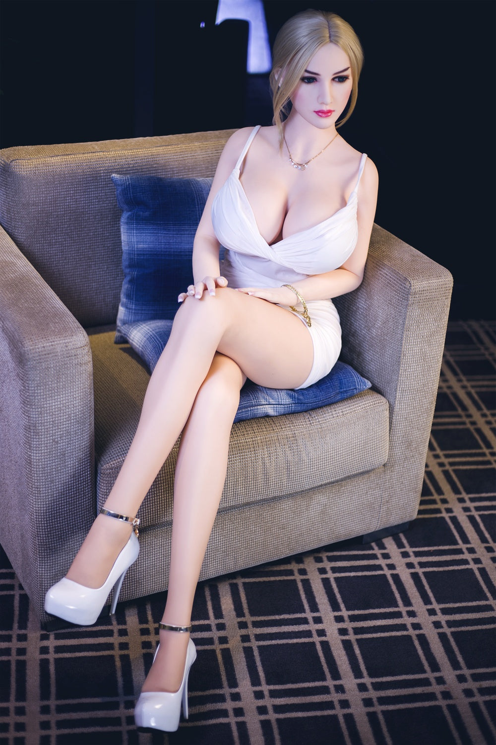 165cm/5ft5 European Blonde Big Breast TPE Sex Doll Anna #104