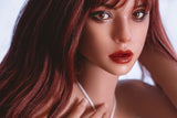 164cm/5ft5 Redhead Hybrid Sex Doll with ROS Silicone Head Flora #M28