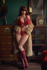 161cm/5ft3 Real Skin Texture Hybrid Sex Doll with ROS Silicone Head Leigh #M55