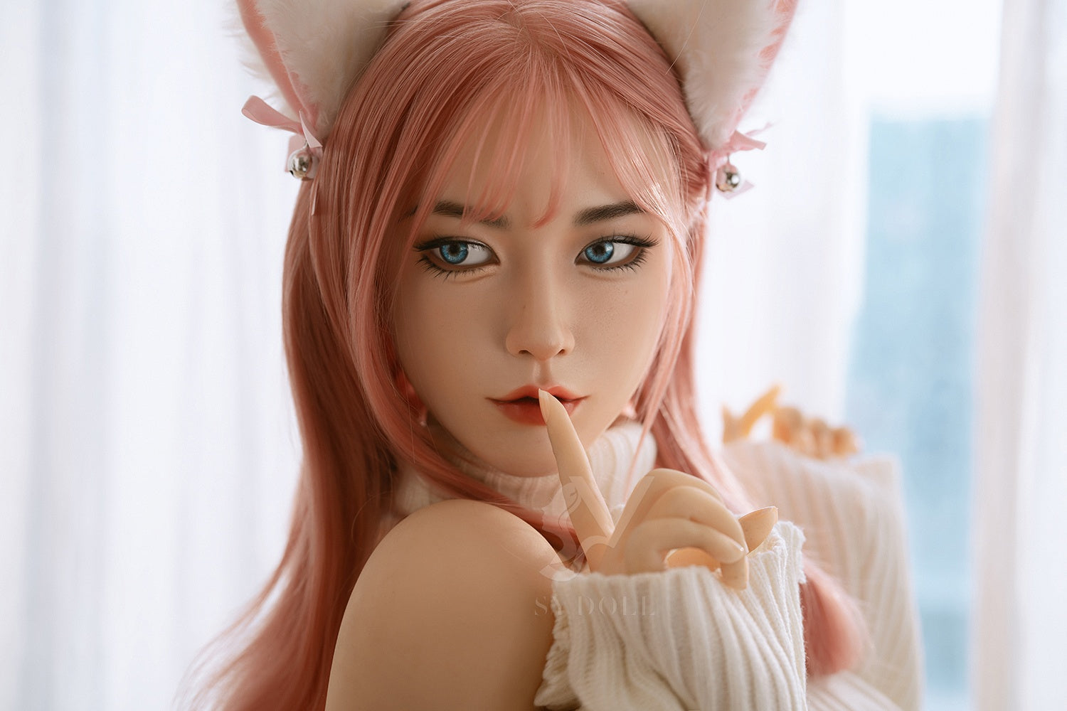 160cm/5ft3 D-Cup Realistic Hybrid Sex Doll with Silicone Head Chiara #310
