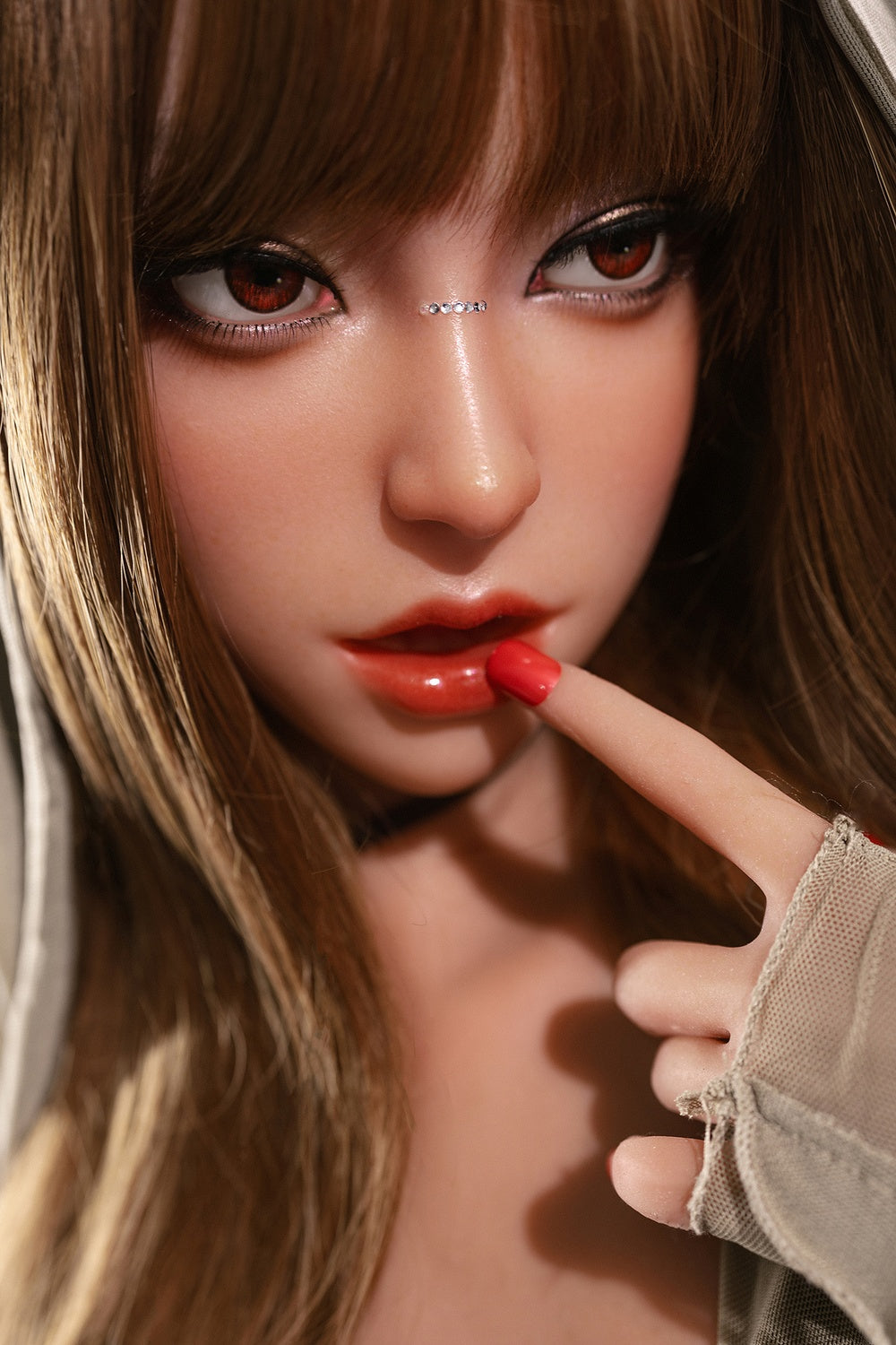 160cm/5ft3 A-Cup Athletic Hybrid Sex Doll with ROS Silicone Head Thea #M5