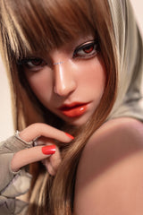 160cm/5ft3 A-Cup Athletic Hybrid Sex Doll with ROS Silicone Head Thea #M5