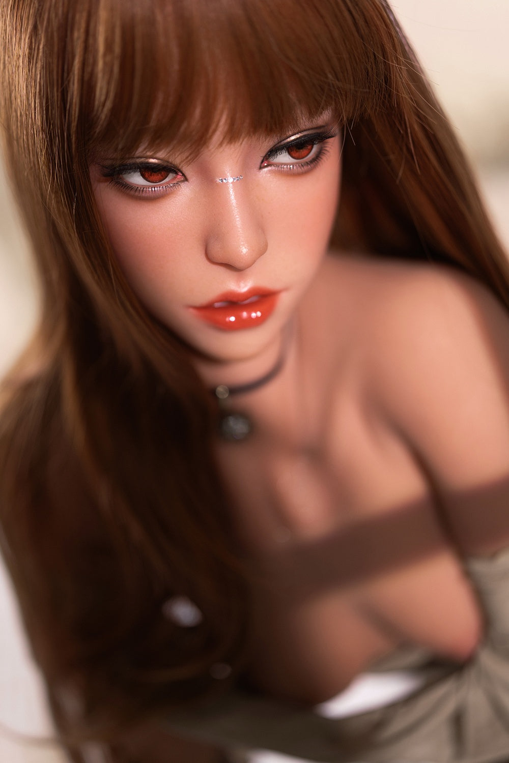 160cm/5ft3 A-Cup Athletic Hybrid Sex Doll with ROS Silicone Head Thea #M5