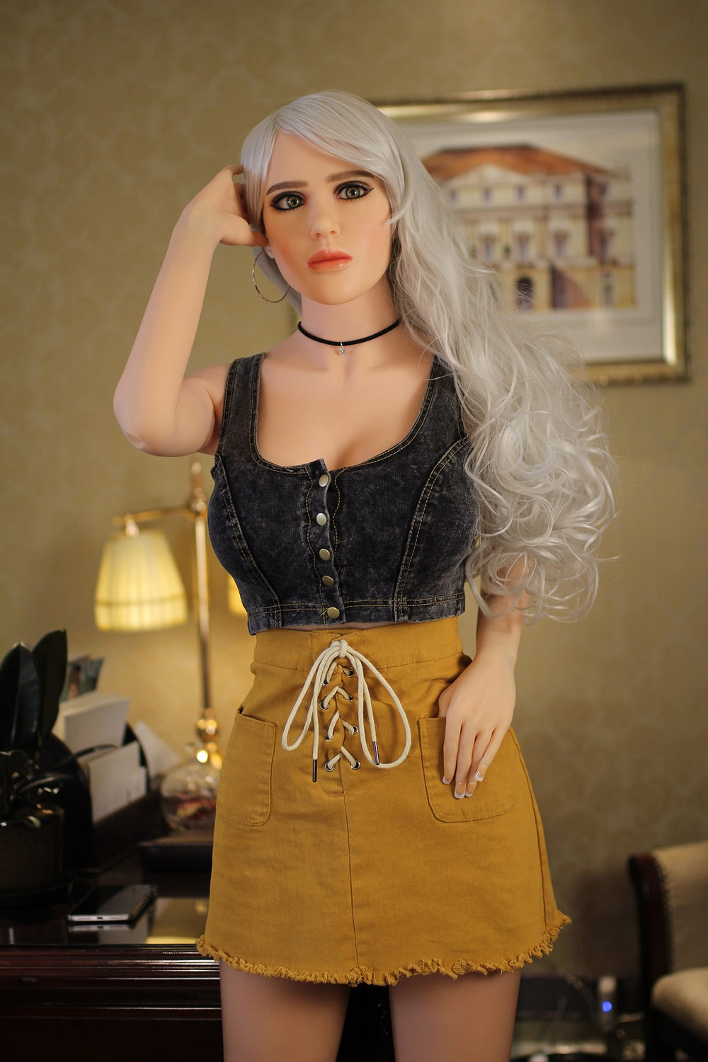 158cm/5ft2 C-Cup European Blonde Lifelike TPE Sex Doll Heidi #44