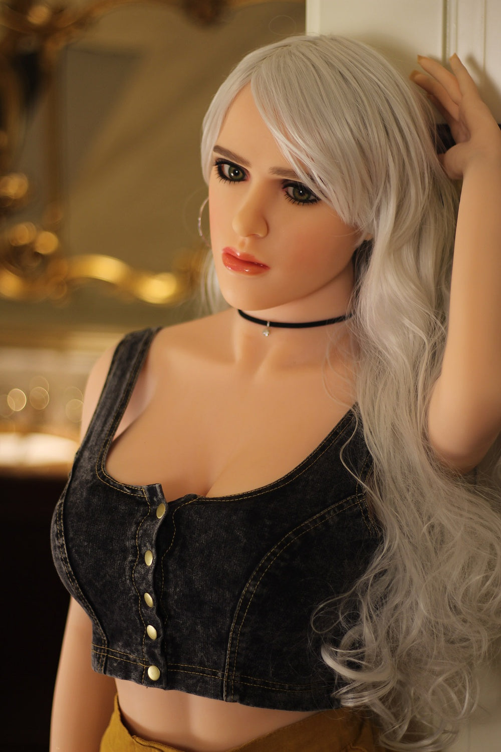 158cm/5ft2 C-Cup European Blonde Lifelike TPE Sex Doll Heidi #44