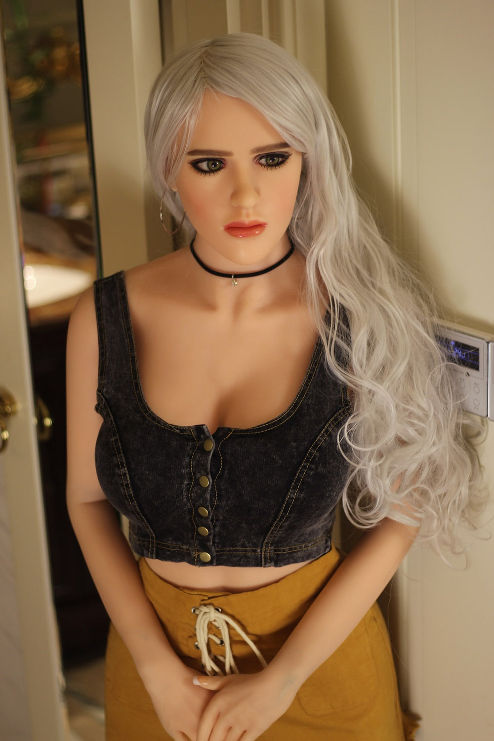 158cm/5ft2 C-Cup European Blonde Lifelike TPE Sex Doll Heidi #44