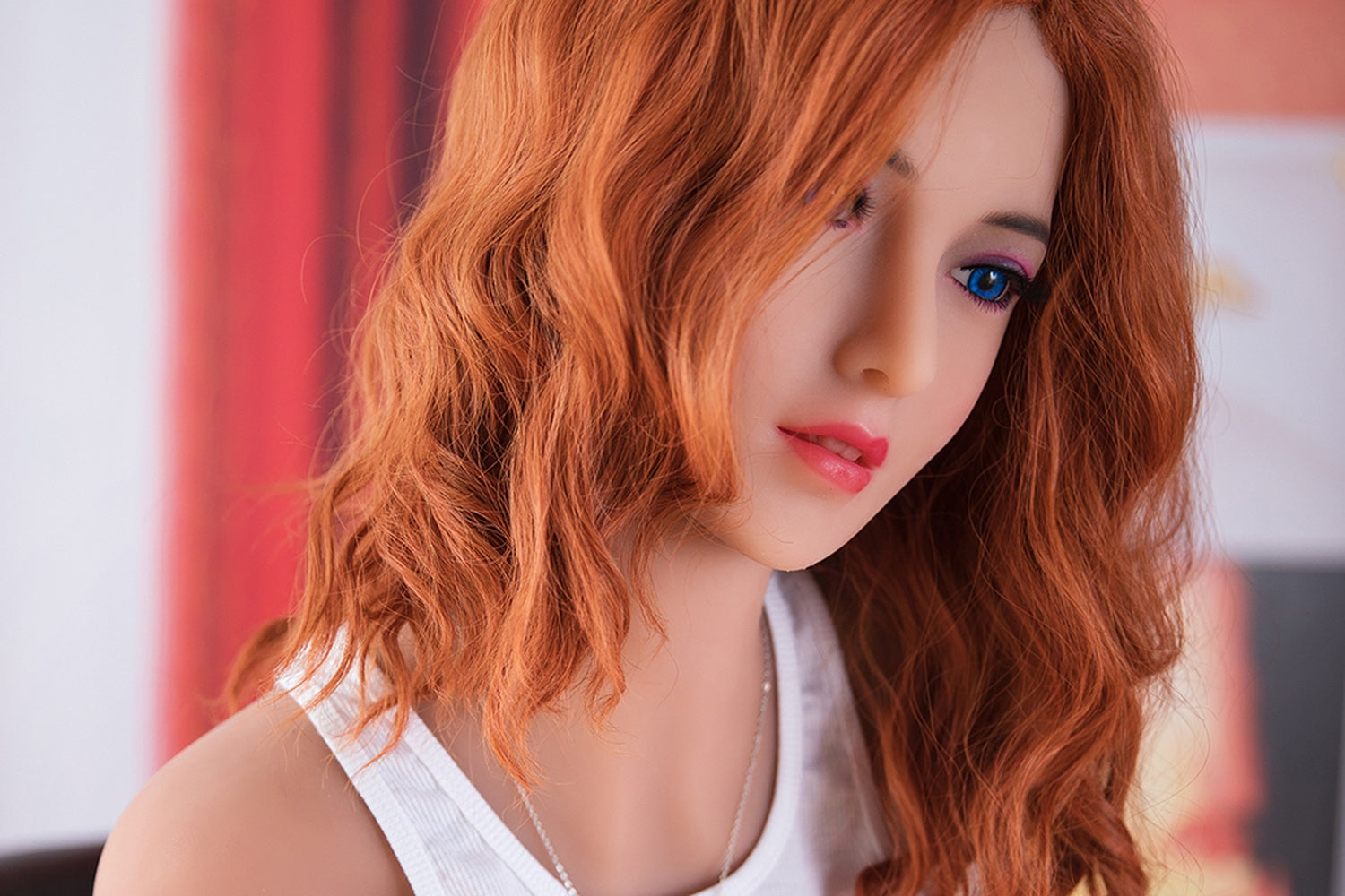 145cm/4ft9 Full Size Red Head TPE Sex Doll Zara #187