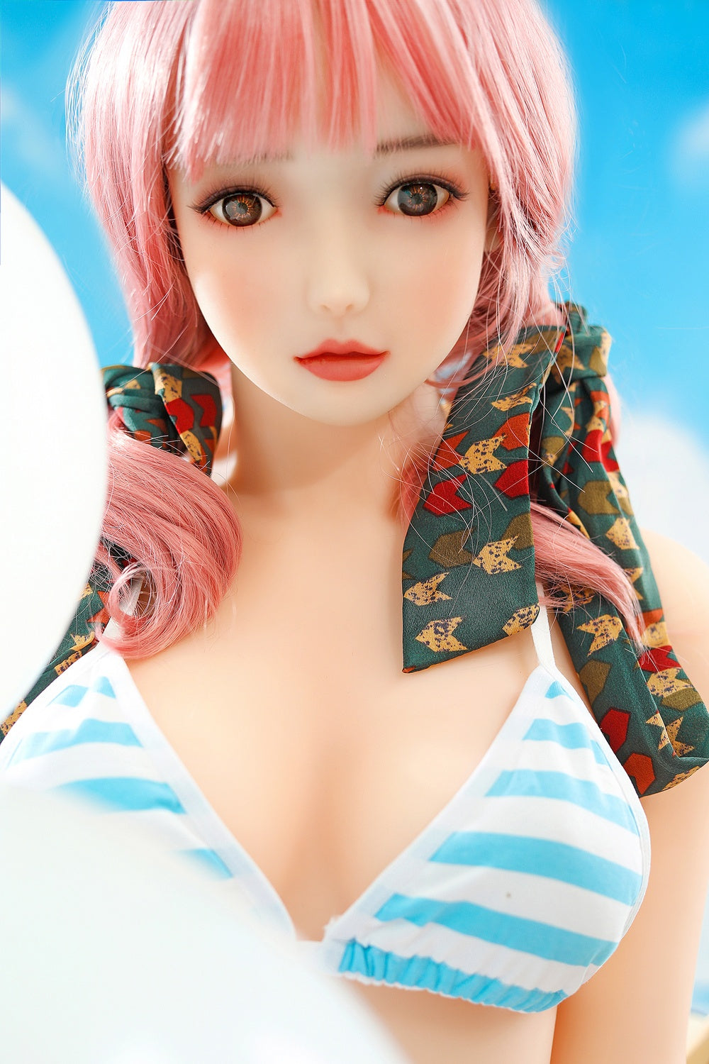 148cm/4ft10 Pink Hair Medium Breast TPE Sex Doll Arya #164