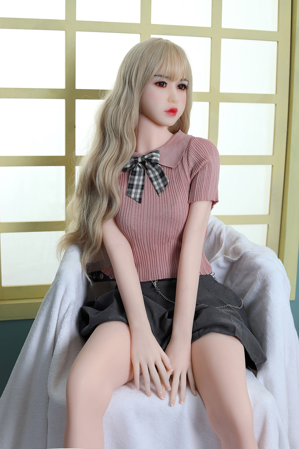 155cm/5ft1 A-Cup Blonde Asian TPE Sex Doll Chaewon #205