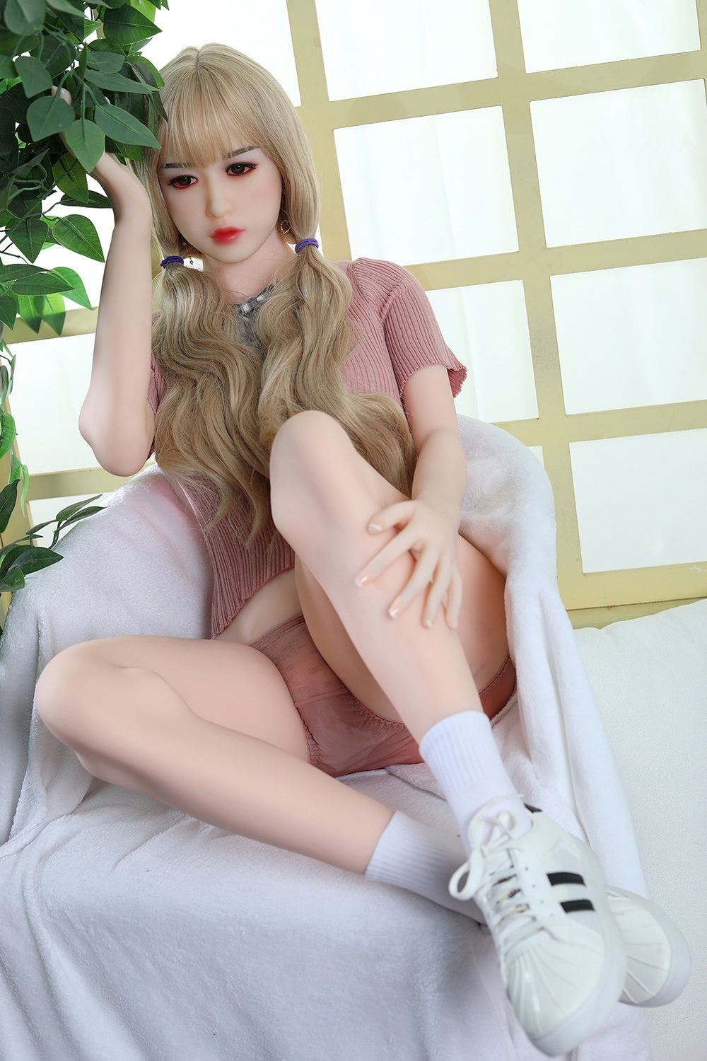 155cm/5ft1 A-Cup Blonde Asian TPE Sex Doll Chaewon #205