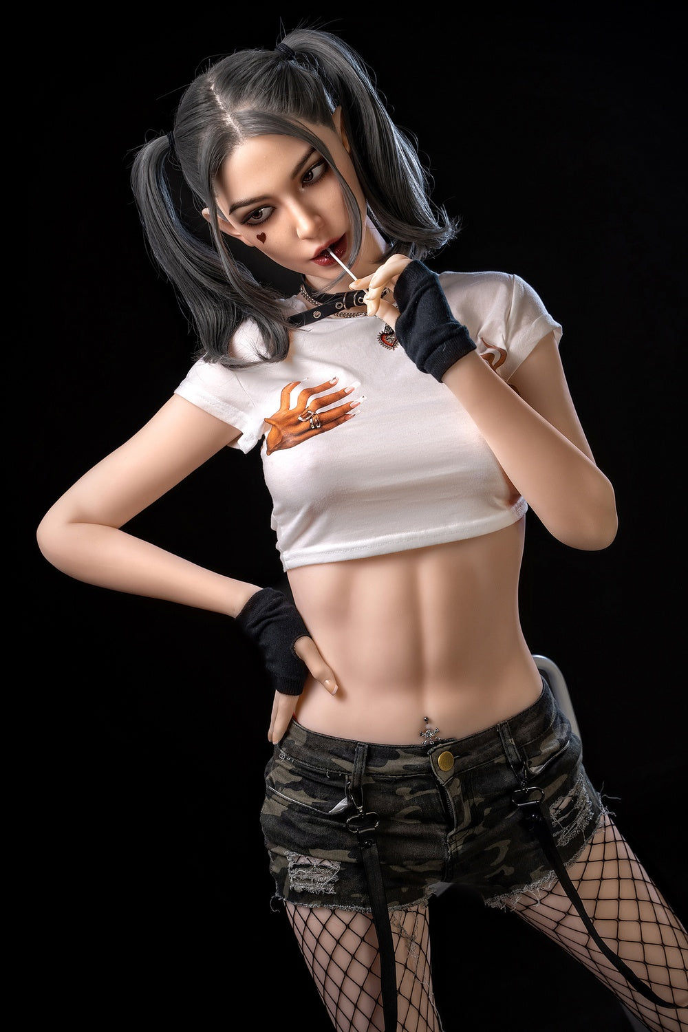 [EU In-Stock] 173cm/5ft8 Cosplay Hybird Sex Doll with ROS Silicone Head Harley Quinn #M7