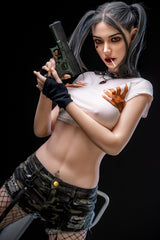 [EU In-Stock] 173cm/5ft8 Cosplay Hybird Sex Doll with ROS Silicone Head Harley Quinn #M7