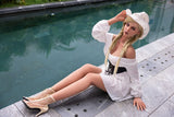 168cm/5ft6 B-Cup Blond Realistic Full Silicone Sex Doll Grace