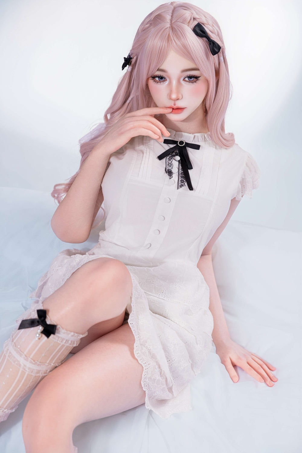 159cm/5ft3 D-Cup Asian Real Skin Texture Full Silicone Sex Doll Aihua #476