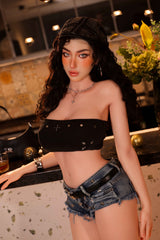 168cm/5ft6 Real Skin Texture Full Silicone Sex Doll Crystal
