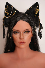 156cm/5ft1 Cat Girl Cosplay Full Silicone Sex Doll Iyla #S17
