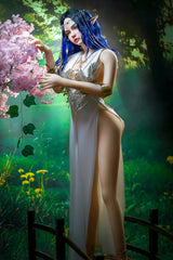 160cm/5ft3 Fantasy Elf Hybrid Sex Doll with ROS Silicone Head Emery #M8