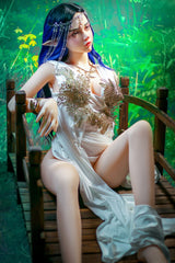 160cm/5ft3 Fantasy Elf Hybrid Sex Doll with ROS Silicone Head Emery #M8