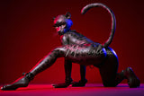 165cm/5ft5 D-cup Full Silicone Furry Sex Doll Velara Black