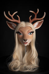 170cm/5ft7 BBW Full Silicone Deer Head Furry Sex Doll Cerina