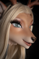 170cm/5ft7 BBW Full Silicone Deer Head Furry Sex Doll Cerina