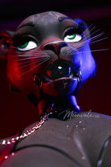 165cm/5ft5 D-cup Full Silicone Furry Sex Doll Velara Black