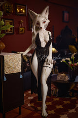 160cm/5ft3 E-Cup Realistic White Fox Furry Full Silicone Sex Doll Sorelle