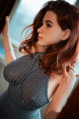 164cm/5ft5 Redhead Curvy Full Silicone Sex Doll Yamilet #S22