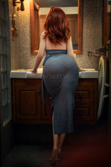 164cm/5ft5 Redhead Curvy Full Silicone Sex Doll Yamilet #S22
