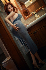164cm/5ft5 Redhead Curvy Full Silicone Sex Doll Yamilet #S22