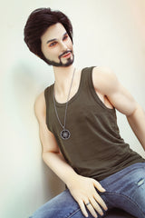162cm/5ft4 Realistic Hybrid Male Sex Doll with Silicone Head Albert