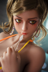 157cm/5ft2 Thick Curvy Huge Breast Hybrid Sex Doll with Silicone Head Akuma #S21