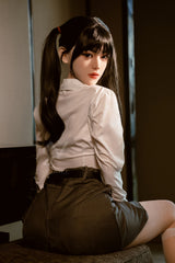 160cm/5ft3 D-Cup Asian Hybrid Sex Doll with Silicone Head Lena #290