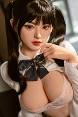 160cm/5ft3 D-Cup Asian Hybrid Sex Doll with Silicone Head Lena #290
