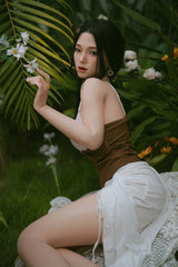164cm/5ft5 Korean Movable Jaw ROS Full Silicone Sex Doll Elara #M26