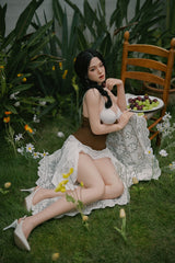 164cm/5ft5 Korean Movable Jaw ROS Full Silicone Sex Doll Elara #M26