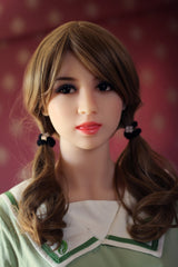 155cm/5ft1 A-Cup Asian Small Breast TPE Sex Doll Pearl #90